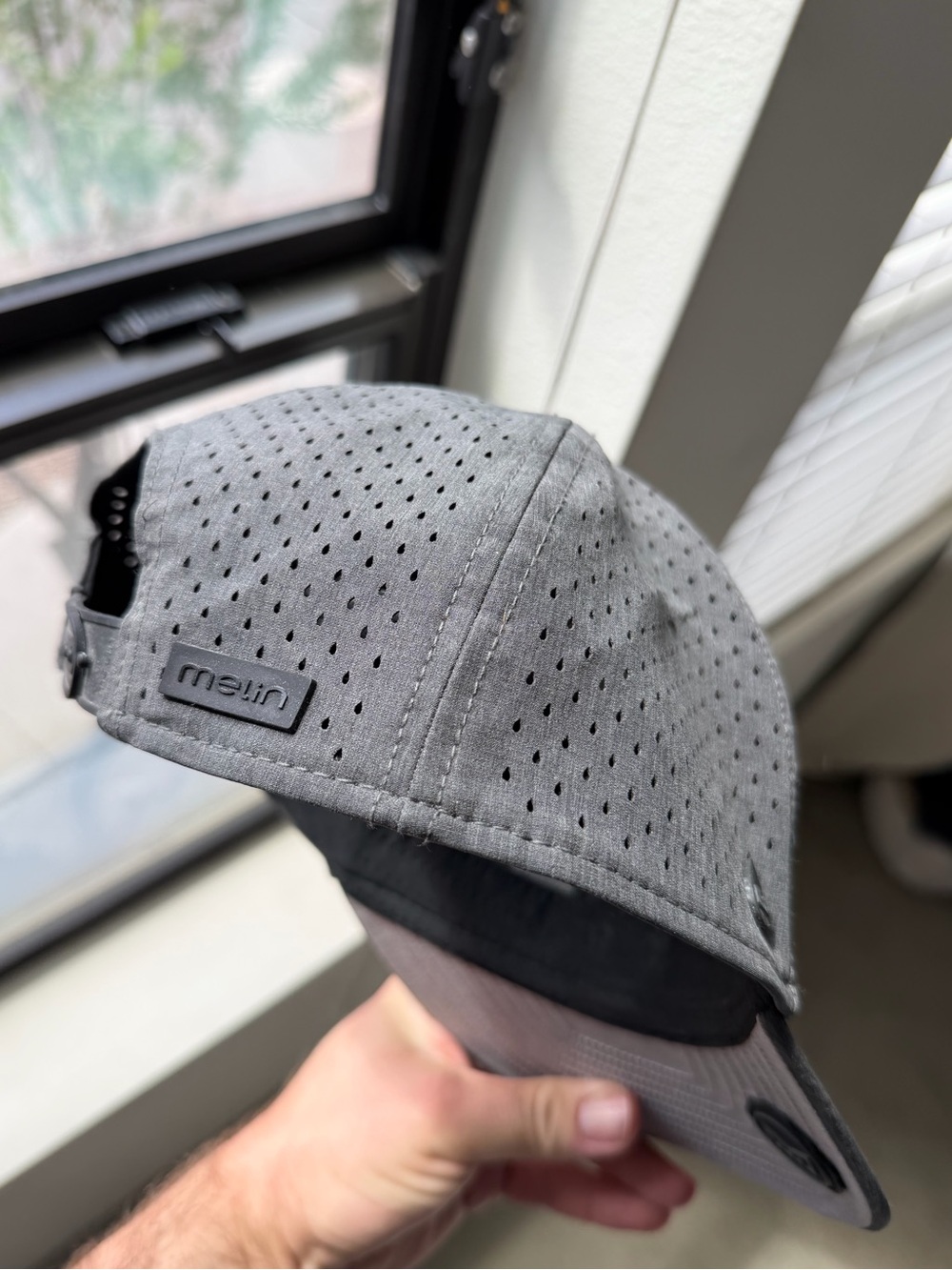Melin Grey A-Game Hydro Men’s Hat 58cm Ballcap Baseball Hat mens cap